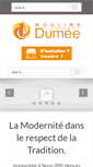 Mobile Screenshot of moulins-dumee.com